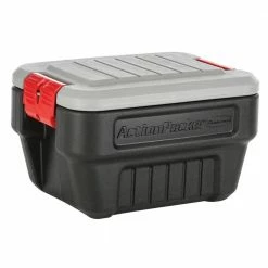 Buy 😀 8 Gal. Action Packer Storage Bin (4-Pack) by Rubbermaid 🤩 -Cheap Sterilite Store black gray rubbermaid storage bins rmap080000 44 1000
