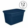 Cheap 🤩 Classic Lidded Stackable 30 Gal Storage Tote Container, Blue, 12 Pack by Sterilite 🔔 -Cheap Sterilite Store blue sterilite storage bins 12 x 17367406 64 1000