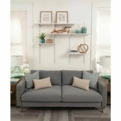 Best reviews of 😉 Chestnut Oak Laminated Wood Wall Mounted Shelf 12 in. D x 72 in. L by Rubbermaid 🥰 -Cheap Sterilite Store chestnut rubbermaid wall mounted shelves 2110642 77 1000