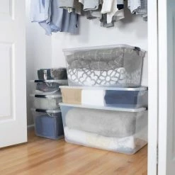 Discount 🎁 6 Qt. Latching Plastic Storage Tote Container and Lid, Clear (12-Pack) by Rubbermaid ✔️ 17 Discount 🎁 6 Qt. Latching Plastic Storage Tote Container and Lid, Clear (12-Pack) by Rubbermaid ✔️ -Cheap Sterilite Store clear rubbermaid storage bins rmcc060004 12pack 44 1000