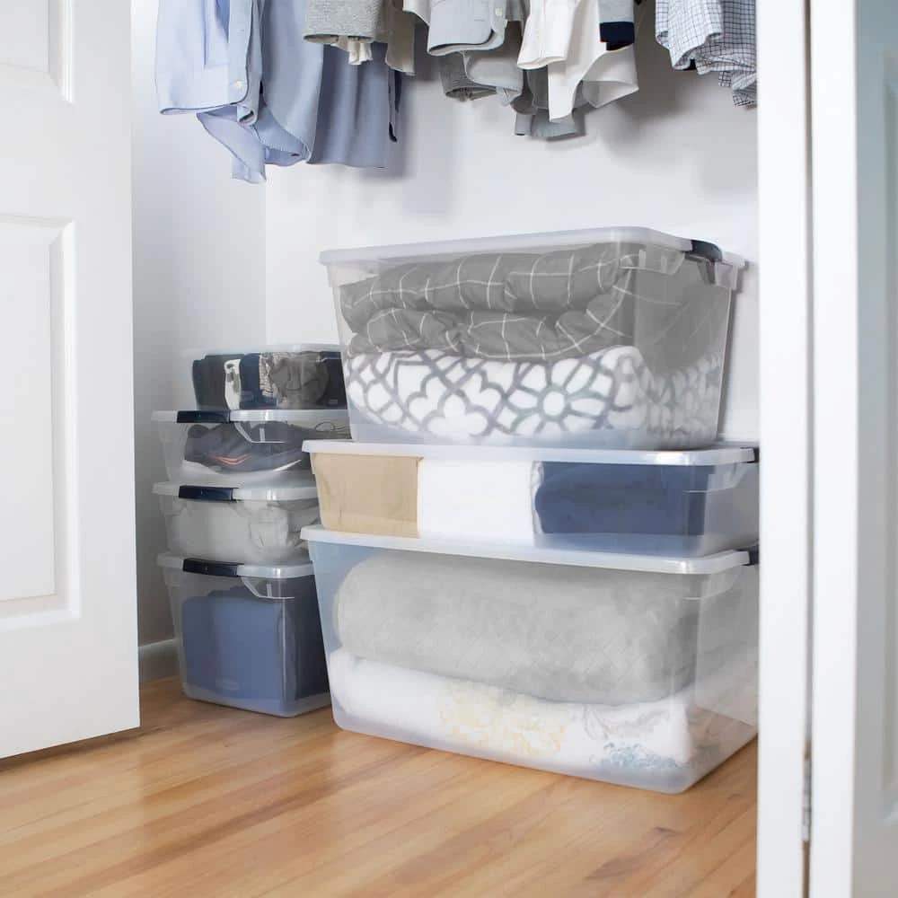 Discount 🎁 6 Qt. Latching Plastic Storage Tote Container and Lid, Clear (12-Pack) by Rubbermaid ✔️ 9 Discount 🎁 6 Qt. Latching Plastic Storage Tote Container and Lid, Clear (12-Pack) by Rubbermaid ✔️ - Image 7