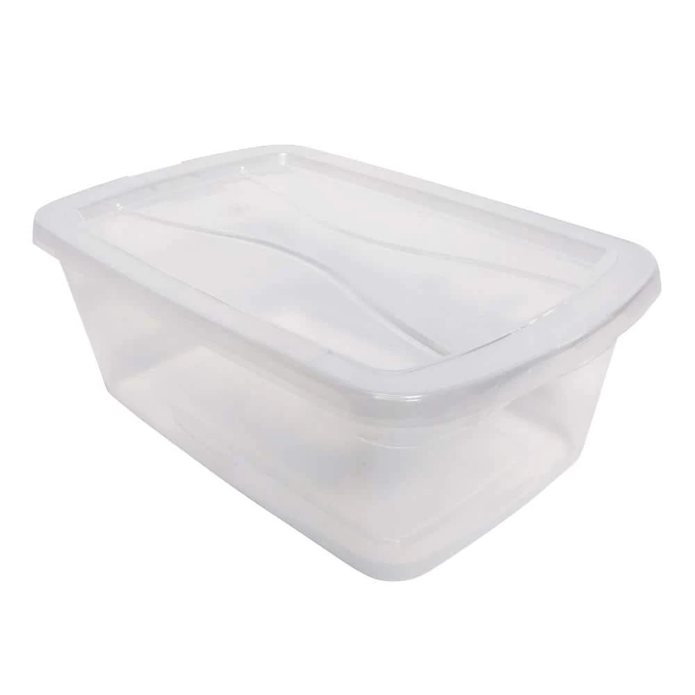 Discount 🎁 6 Qt. Latching Plastic Storage Tote Container and Lid, Clear (12-Pack) by Rubbermaid ✔️ 7 Discount 🎁 6 Qt. Latching Plastic Storage Tote Container and Lid, Clear (12-Pack) by Rubbermaid ✔️ - Image 5
