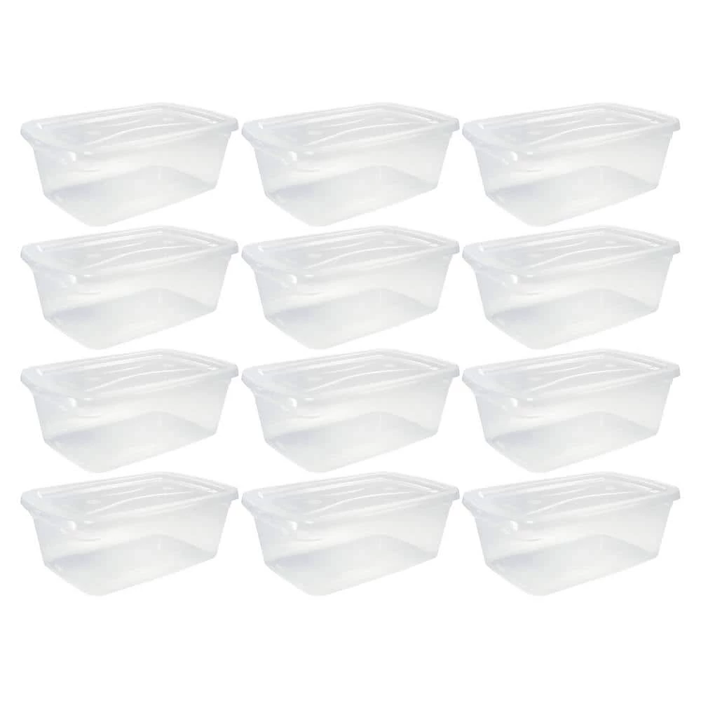 Discount 🎁 6 Qt. Latching Plastic Storage Tote Container and Lid, Clear (12-Pack) by Rubbermaid ✔️ 3 Discount 🎁 6 Qt. Latching Plastic Storage Tote Container and Lid, Clear (12-Pack) by Rubbermaid ✔️