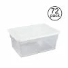 Outlet ๐งจ 16-Qt. Clear Stacking Closet Storage Box Container Tub (72-Pack) by Sterilite ๐ฏ 1 Outlet ๐งจ 16-Qt. Clear Stacking Closet Storage Box Container Tub (72-Pack) by Sterilite ๐ฏ -Cheap Sterilite Store clear sterilite storage bins 72 x 16448012 64 1000