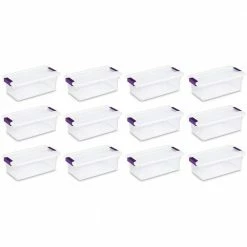 Budget โญ 6 Qt. ClearView Latch Box Storage Bin Container (12-Pack) by Sterilite ๐งจ