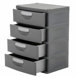 Cheap ๐ 35.5 in. H x 26.625 in. W x 19.25 in. 4-Drawer Plastic Chest by Sterilite ๐งจ 14 Cheap ๐ 35.5 in. H x 26.625 in. W x 19.25 in. 4-Drawer Plastic Chest by Sterilite ๐งจ -Cheap Sterilite Store flat gray sterilite storage drawers 01743v01 1d 1000