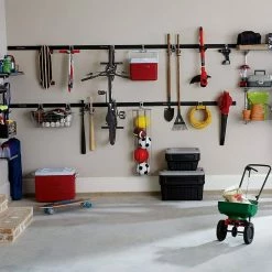 Brand new 🧨 FastTrack Wall S Hook 2 Handle Tool Storage Organizer Rack (4 Pack) by Rubbermaid 🌟 -Cheap Sterilite Store gray black rubbermaid garage storage hooks 4 x 1784454 fa 1000