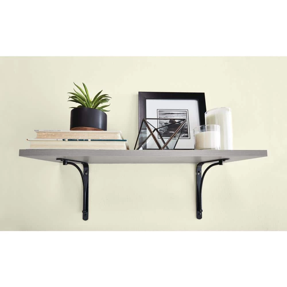 Budget ๐ฏ Gray Twill Laminated Wood Shelf 12 in. D x 36 in. L by Rubbermaid ๐งจ 5 Budget ๐ฏ Gray Twill Laminated Wood Shelf 12 in. D x 36 in. L by Rubbermaid ๐งจ - Image 3