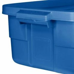 Wholesale 😍 Roughneck 10-Gal. Storage Tote Container in Heritage Blue (6-Pack) by Rubbermaid ⭐ -Cheap Sterilite Store heritage blue rubbermaid storage bins rmrt100018 6pack 4f 1000