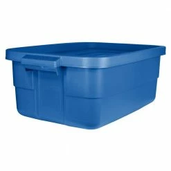 Wholesale 😍 Roughneck 10-Gal. Storage Tote Container in Heritage Blue (6-Pack) by Rubbermaid ⭐ -Cheap Sterilite Store heritage blue rubbermaid storage bins rmrt100018 6pack c3 1000