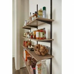 New ❤️ Organic Ash Laminated Wood Shelf 12 in. D x 48 in. L by Rubbermaid 🧨 -Cheap Sterilite Store organic ash rubbermaid wall mounted shelves 2110647 40 1000
