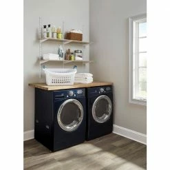 Promo ✨ Organic Ash Laminated Wood Shelf 12 in. D x 72 in. L by Rubbermaid ⭐ -Cheap Sterilite Store organic ash rubbermaid wall mounted shelves 2110654 77 1000