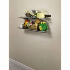 Brand new 🛒 FastTrack Garage Wire Shelf 48 in. D x 16 in. L by Rubbermaid 💯 -Cheap Sterilite Store rubbermaid wall mounted shelves fg5e2102snckl 66 1000