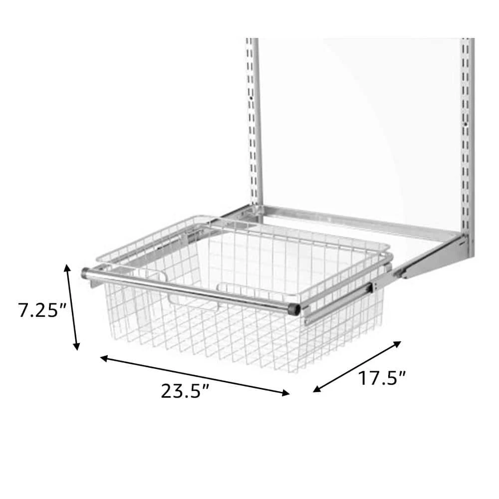 Coupon ๐ 7.25 in. H x 23.5 in. W Silver Alloy 1-Drawer Close Mesh Wire Basket by Rubbermaid โจ 4 Coupon ๐ 7.25 in. H x 23.5 in. W Silver Alloy 1-Drawer Close Mesh Wire Basket by Rubbermaid โจ - Image 2