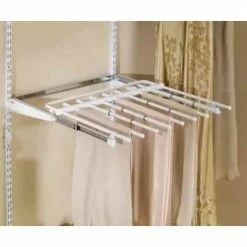 Flash Sale 😀 White Metal Clothes Rack 19.187 in. W x 24.25 in. H by Rubbermaid 🎉 -Cheap Sterilite Store white rubbermaid clothes racks fg3j0601wht 40 1000