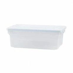 Hot Sale 👍 Classic Clear 12 qt. Stackable Heavy Duty Plastic Storage Bins by Rubbermaid ⌛ -Cheap Sterilite Store white rubbermaid storage bins rmoc030002 6pack 1f 1000