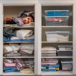 Hot Sale 👍 Classic Clear 12 qt. Stackable Heavy Duty Plastic Storage Bins by Rubbermaid ⌛ -Cheap Sterilite Store white rubbermaid storage bins rmoc030002 6pack 31 1000