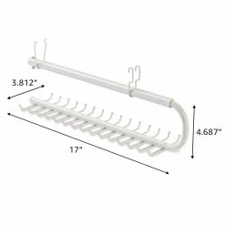 Cheap 😀 30-Hook Tie/Belt Rack Organizer by Rubbermaid 🔥 -Cheap Sterilite Store white rubbermaid tie racks belt racks fg3h9803wht 1d 1000