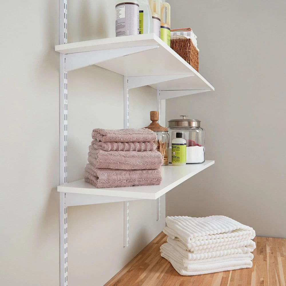 New 🛒 White Laminated Wood Shelf 10 in. D x 72 in. L by Rubbermaid ✨ 7 New 🛒 White Laminated Wood Shelf 10 in. D x 72 in. L by Rubbermaid ✨ - Image 5