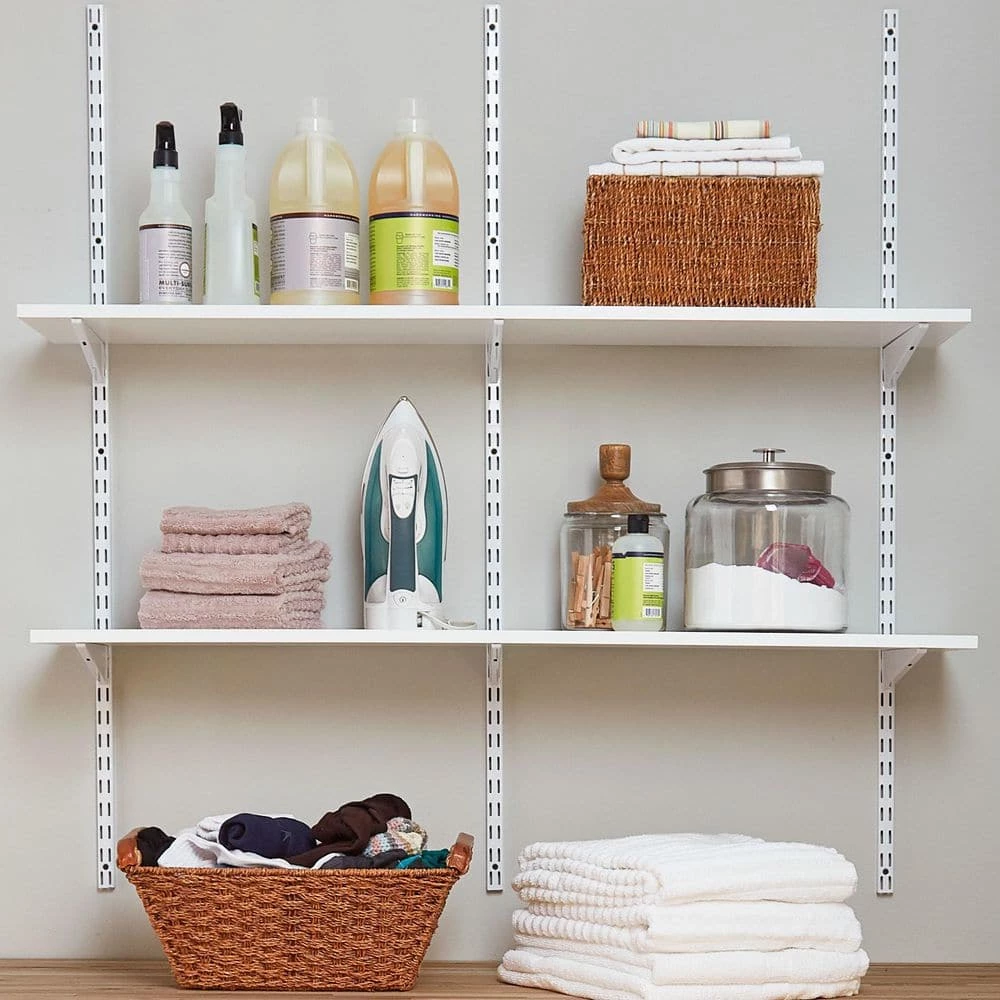 New 🛒 White Laminated Wood Shelf 10 in. D x 72 in. L by Rubbermaid ✨ 5 New 🛒 White Laminated Wood Shelf 10 in. D x 72 in. L by Rubbermaid ✨ - Image 3