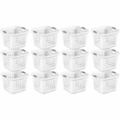 Buy ๐คฉ Ultra Square Laundry Basket with Titanium Inserts (12-Pack) by Sterilite โ