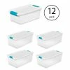 Wholesale ❤️ 6 Qt. Clear Storage Box Container (12-Pack) and 106 Qt .Storage Box (4-Pack) by Sterilite ⌛ -Cheap Sterilite Store white sterilite storage bins 12 x 14928012 4 x 14998004 64 1000