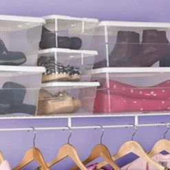 Cheapest 😍 16 Qt. Clear Stacking Storage Container Tub (12 Pack) by Sterilite 🔥 -Cheap Sterilite Store white sterilite storage bins 12 x 16448012 1f 1000